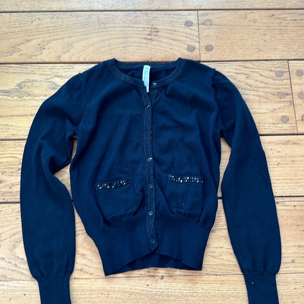 Black cardigan